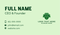 Green Star Emblem  Business Card Image Preview