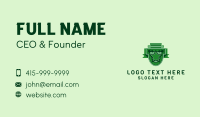 Green Star Emblem  Business Card Preview