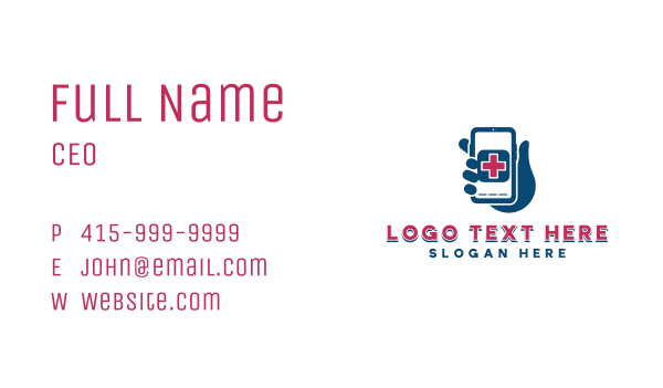 Medical Phone Emergency Business Card Design Image Preview