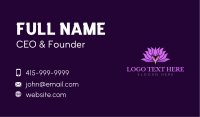 Wellness Lotus Hands Business Card Image Preview
