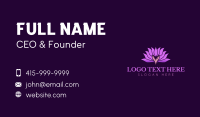 Wellness Lotus Hands Business Card Image Preview