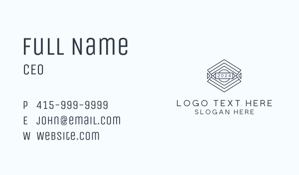 Generic Brand Company Business Card Design Image Preview