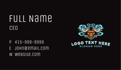 Smoke Bison Gaming Business Card Image Preview