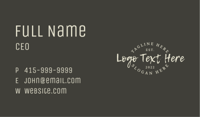 Rustic Graffiti Business Business Card Image Preview