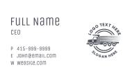 Retro Logistics Truck Business Card Image Preview