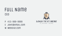 Shield Crown Wreath Business Card Image Preview