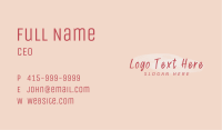 Cursive Feminine Watercolor Business Card Image Preview