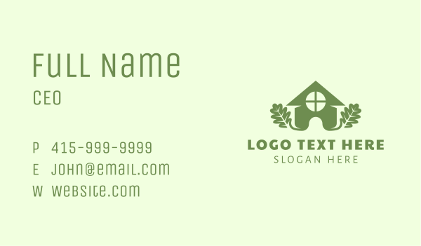 House Yard Garden Business Card Design Image Preview