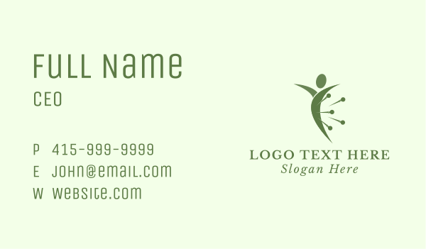 Human Acupuncture Therapy Business Card Design Image Preview