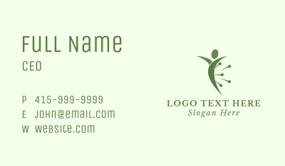 Human Acupuncture Therapy Business Card Image Preview