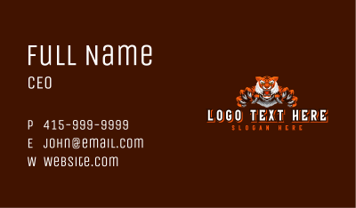Fierce Tiger Claw Business Card Image Preview