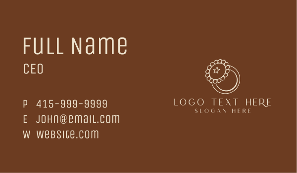 Ring Jewelry Store  Business Card Design Image Preview