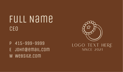 Ring Jewelry Store  Business Card