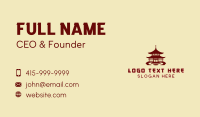 Japanese Pagoda Architecture Business Card Image Preview