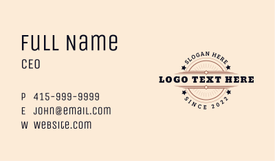 Western Star Badge Business Card Image Preview