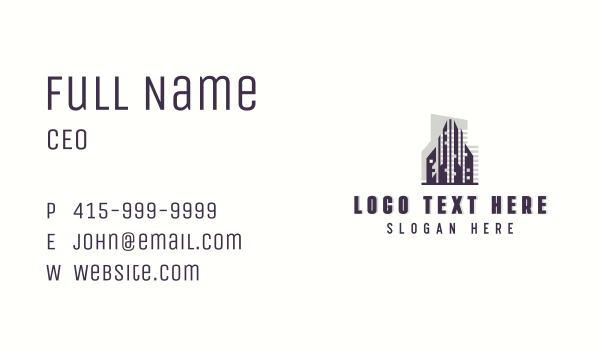 Skyscraper Building Property Business Card Design Image Preview