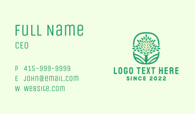 Landscaping Tree Plant Business Card Image Preview