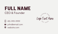 Generic Wordmark Business Business Card Image Preview