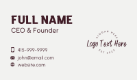 Generic Wordmark Business Business Card Image Preview
