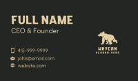 Wildlife Bear Animal Business Card Design