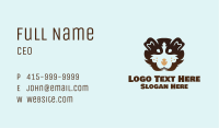 Brown Fluffy Guinea Pig Business Card Image Preview