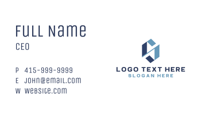 Letter S Tech Company Business Card Image Preview