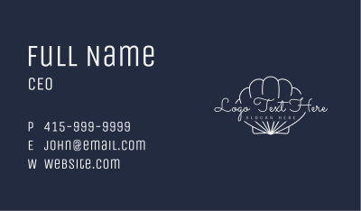 Luxurious Clam Company Business Card