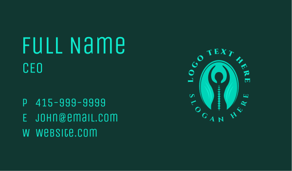 Body Spine Chiropractor Business Card Design Image Preview