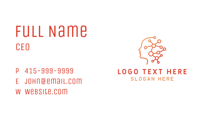 Artificial Intelligence Coding Business Card Image Preview