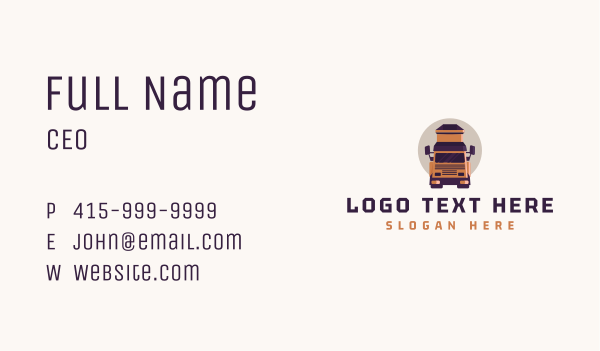 Truck Transport Freight Business Card Design Image Preview