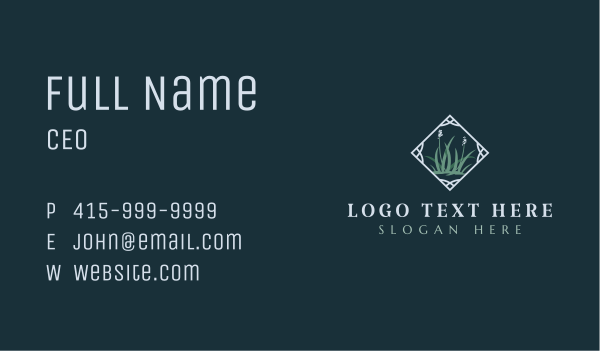 Floral Garden Landscaping Business Card Design Image Preview