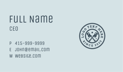 Hardware Wrench Plumbing Business Card Image Preview