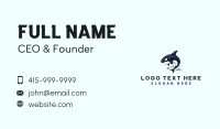 Orca Whale Splash Business Card Image Preview