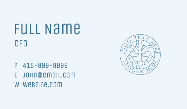 Church Cross Religion Business Card Design Image Preview