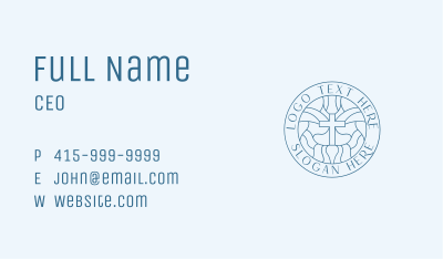 Church Cross Religion Business Card Image Preview