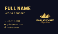 Sunset Pyramid Business Card Image Preview