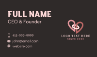 Wedding Planner Heart Business Card Design