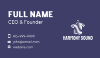 Striped Tee Shirt Business Card Image Preview