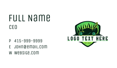 Lawn Mower Grass Trimmer Business Card Image Preview