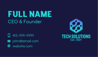 Gradient Digital Hexagon  Business Card Image Preview