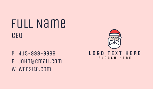 Santa Claus Christmas Mascot Business Card Design Image Preview