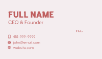 Luxurious Elegant Wordmark Business Card Image Preview
