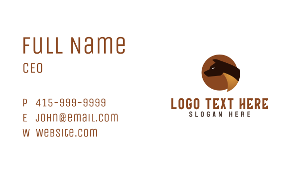 Modern Canine Security Business Card Design Image Preview