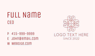 Organic Flower Cosmetics Fashion  Business Card Image Preview