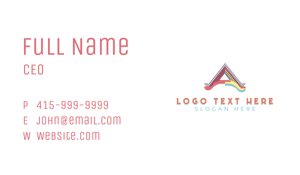 Creative Agency Letter A Business Card Design Image Preview