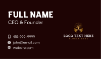 Tree Book Library Business Card Design