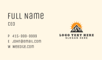 Nature Mountain Trekking Business Card Image Preview