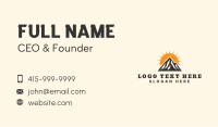 Nature Mountain Trekking Business Card Image Preview