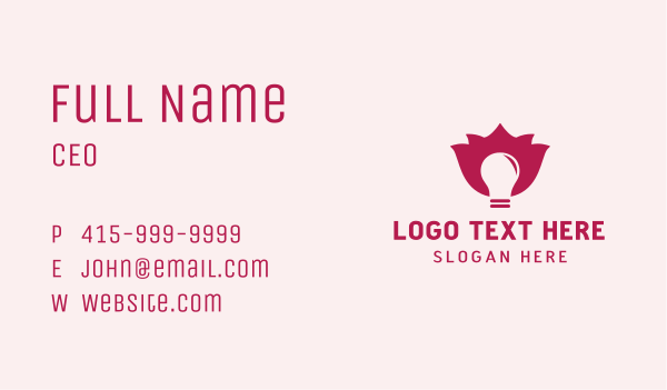 Tulip Bulb Business Card Design Image Preview