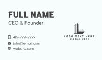 Tower Building Letter L Business Card Image Preview